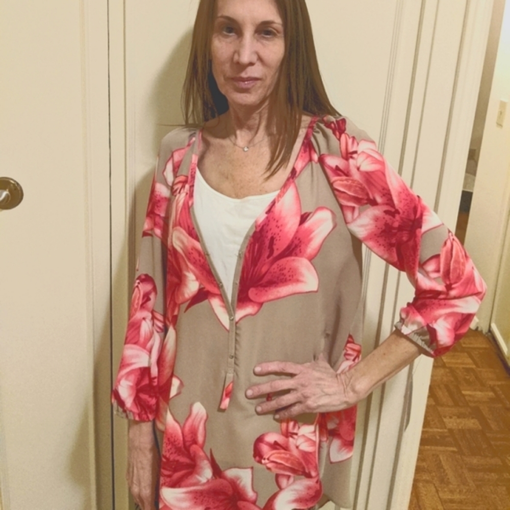 Yoanna Baraschi crepe floral tunic